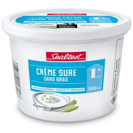 Crème sure sans gras 1 % Sealtest