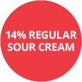 14% Sour Cream Badge