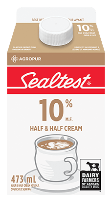 Cream Half and Half 10% Sealtest 473 mL