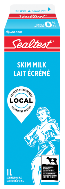 Sealtest 0% skim milk 1L