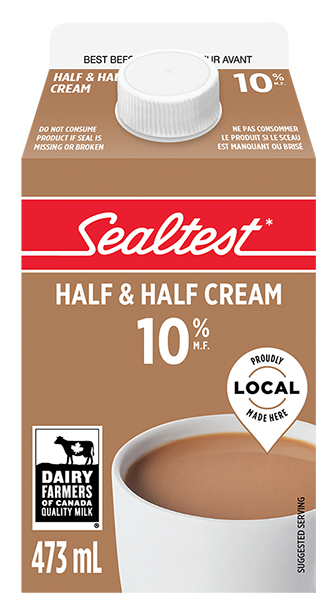 Cream Half and Half 10% Sealtest 473 mL