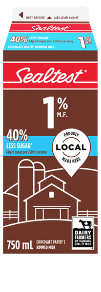 Sealtest Chocolate Milk 1% Sugar Reduced 750mL