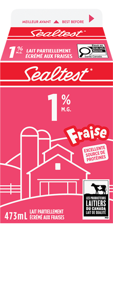 Sealtest Lait fraise 1% 473ml